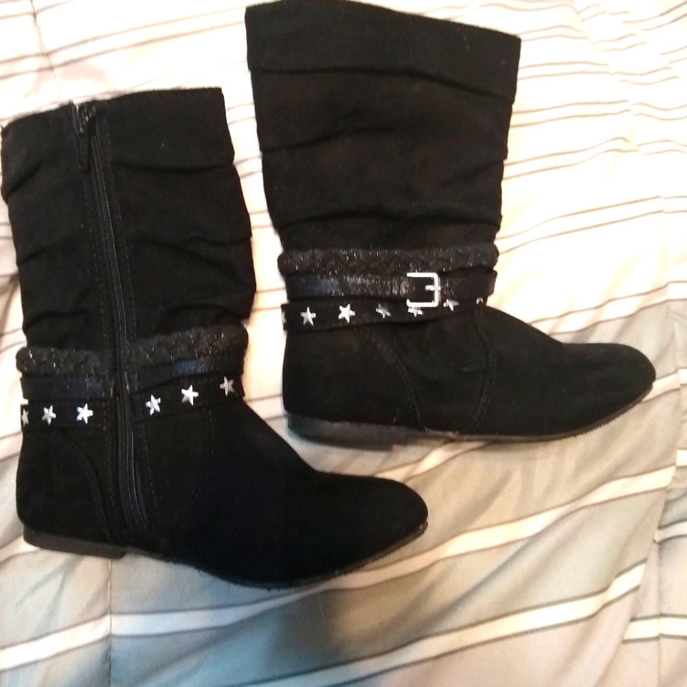 Toddler girls Jumping beans black boots size 11